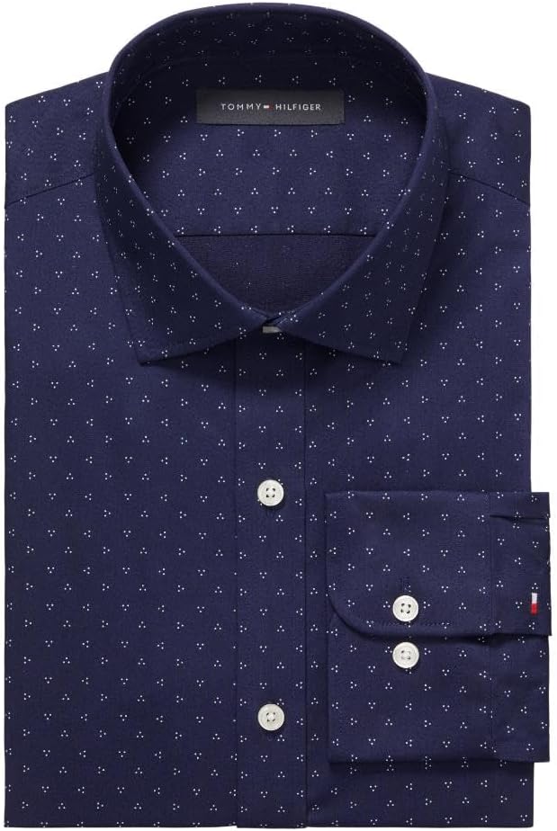 Tommy Hilfiger Mens TH Flex Button Down Dress Shirt - Image 3