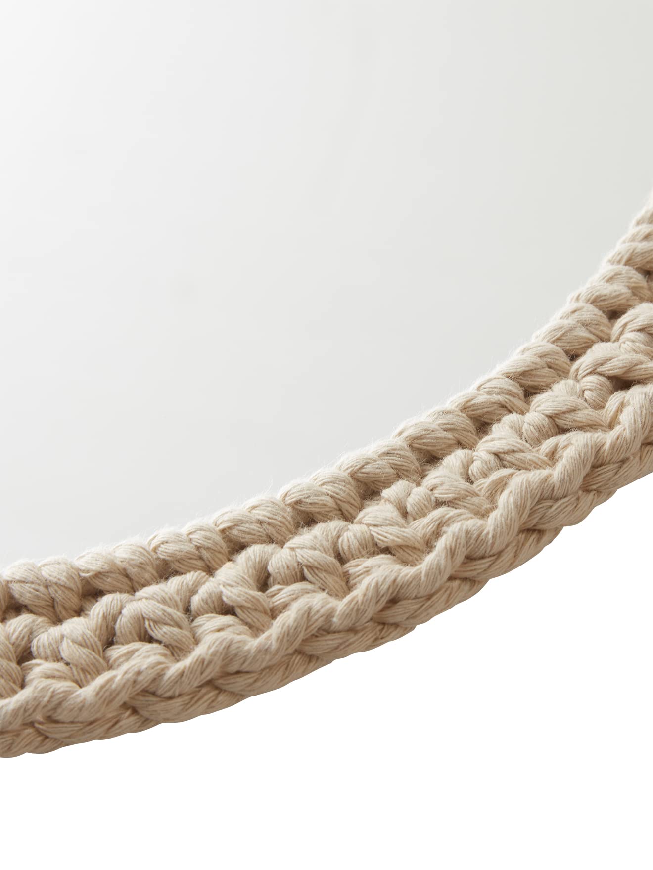 VERTBAUDET Miroir Ourson Tricot Enfant Verre Beige TU