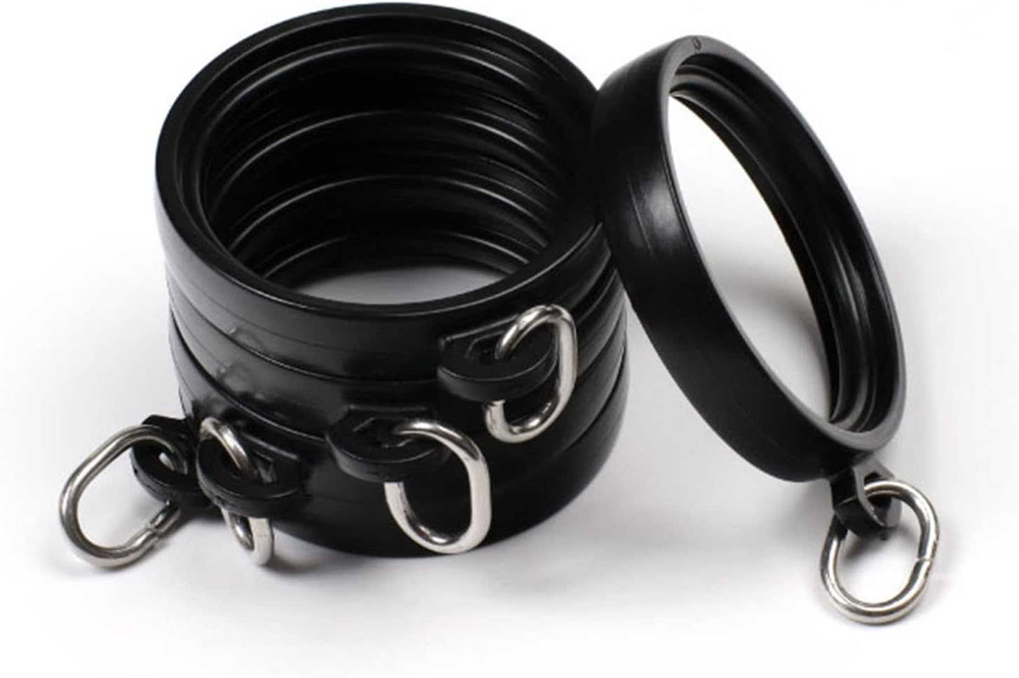 20 PCS Shower Curtain Hooksglide Easily on Bathroom Shower Rod Round Shower Rings for Bathroom Shower Rods Curtains,b (B)