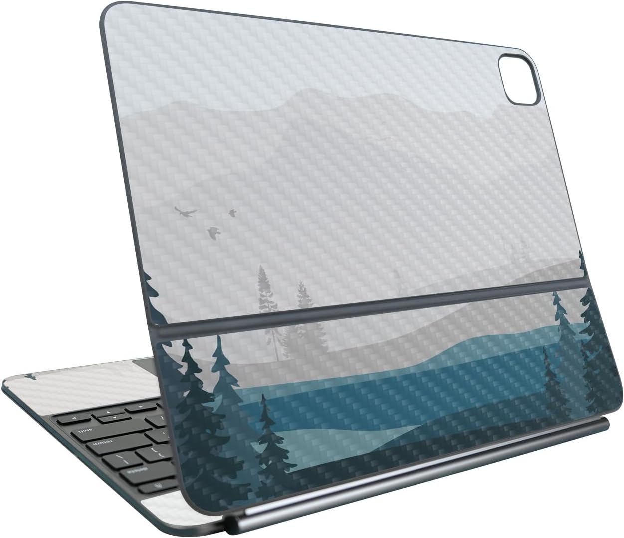 Carbon Fiber Keyboard Skin Compatible with Apple Magic Keyboard for iPad Pro 13" (M5) 2025 - Tundra - Premium 3M Vinyl Protective Wrap Decal Cover - Easy to Apply | Crafted in The USA by MightySkins