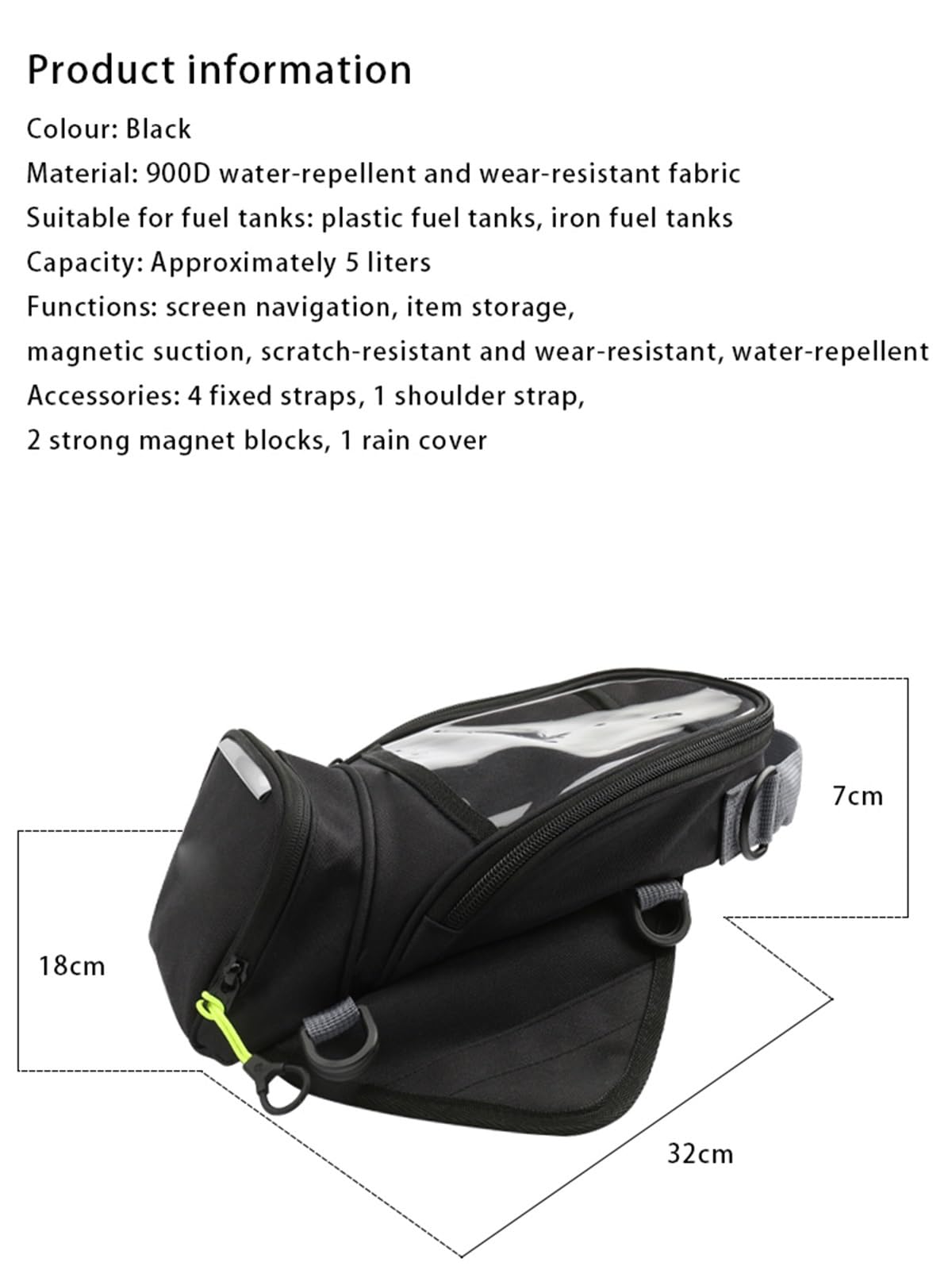 Borsa Da Serbatoio Multifunzionale Per Moto, Porta Cellulare E Navigatore Per Scrambler 400 800 1100 2014 2015 2016 2017 2018 2019 Accessori