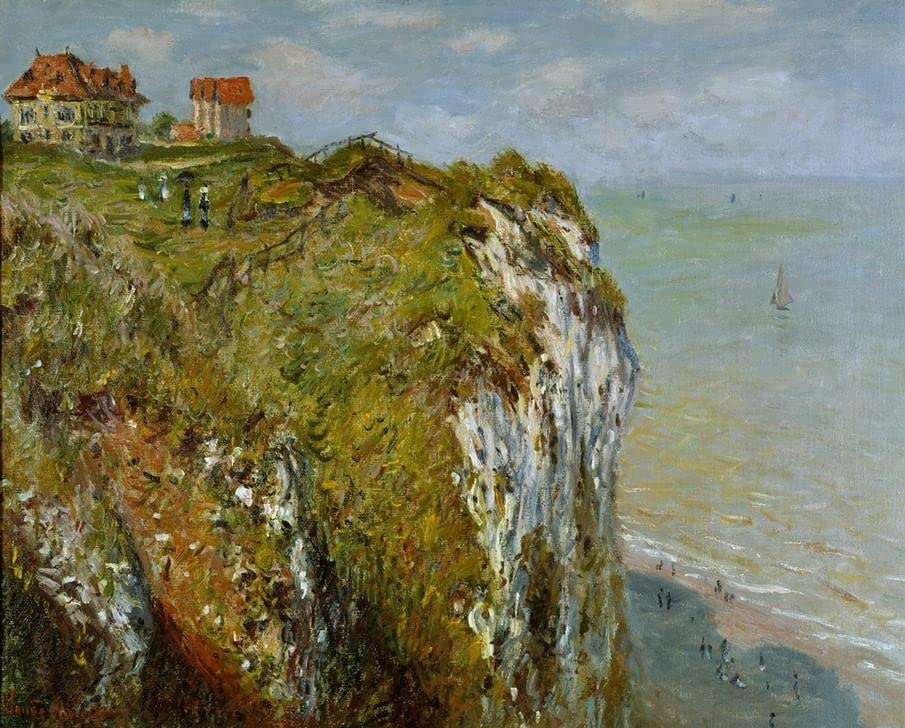 Affiche Monet La Falaise à Dieppe pour sublimer la décoration du salon