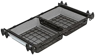 Bandeja doble extraíble y extensible color marron