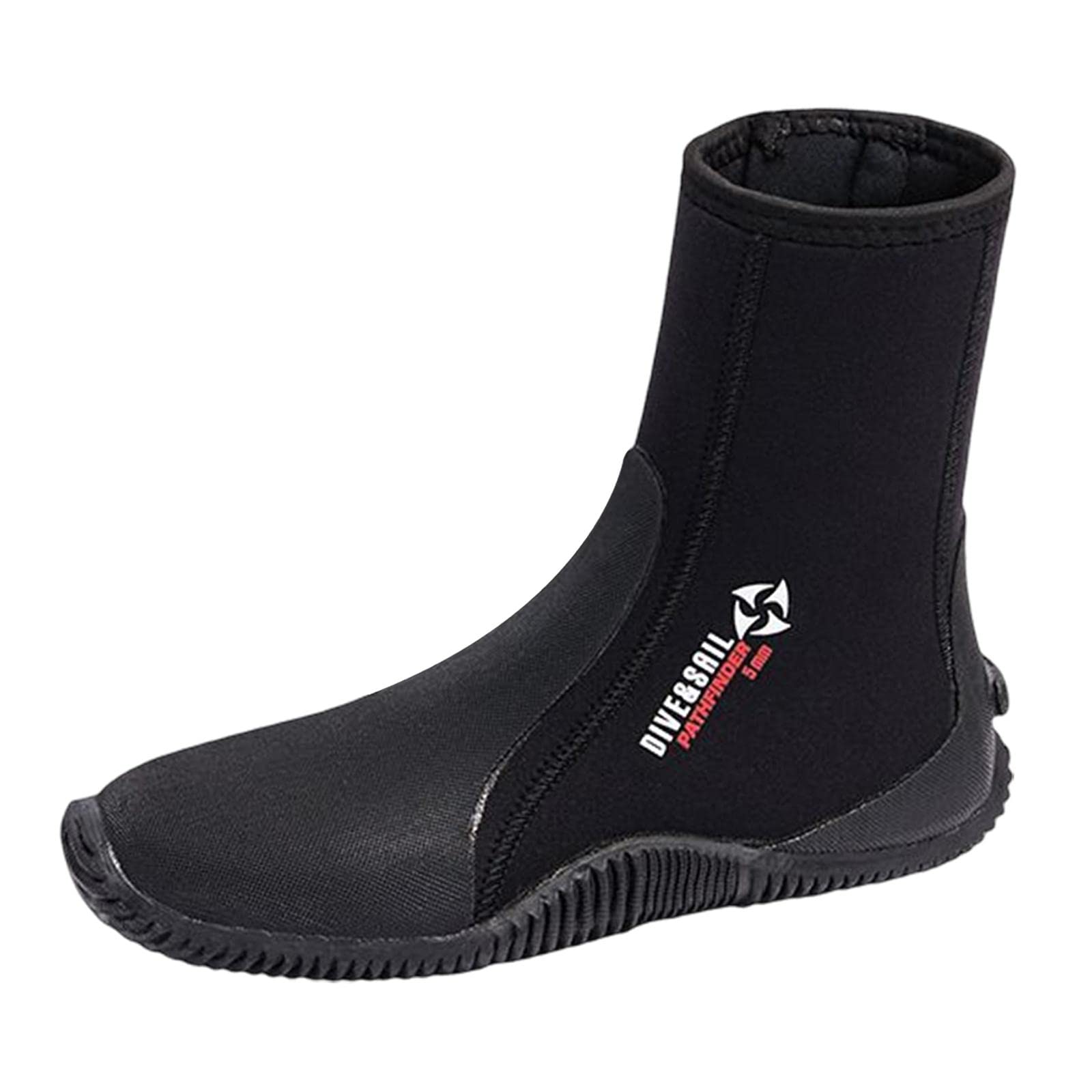 Buty do nurkowania unisex termiczne antypoślizgowe do windsurfingu podwodnej plaży 37-38, czarne