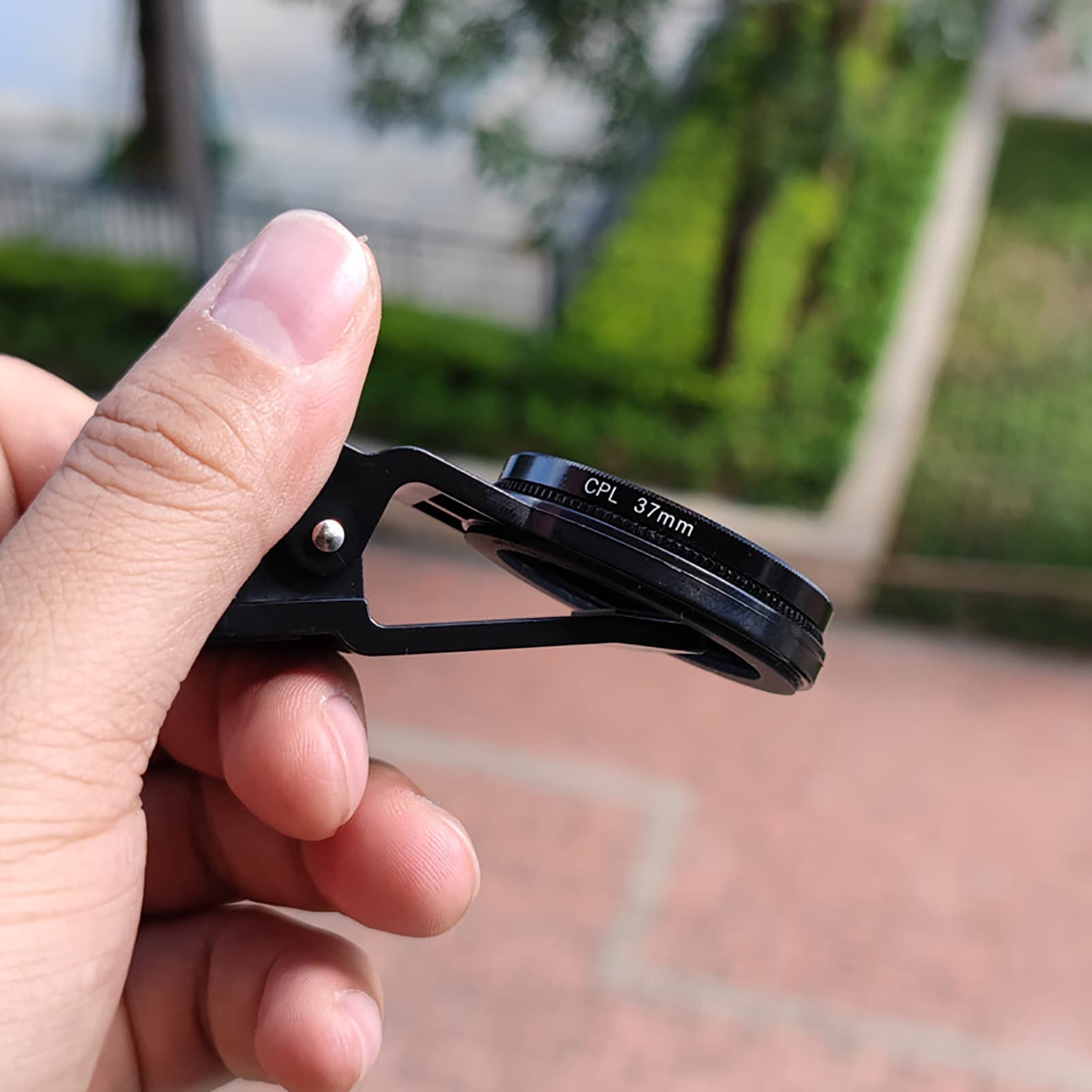 Komórka Mobilna CPL 37 Mm Aparat w Smartfonie Profesjonalny Obiektyw Okrągły Uniwersalny Filtr Polaryzacyjny z Klipsem Odbicie światła do Usuwania światła dla 14 13 12 11