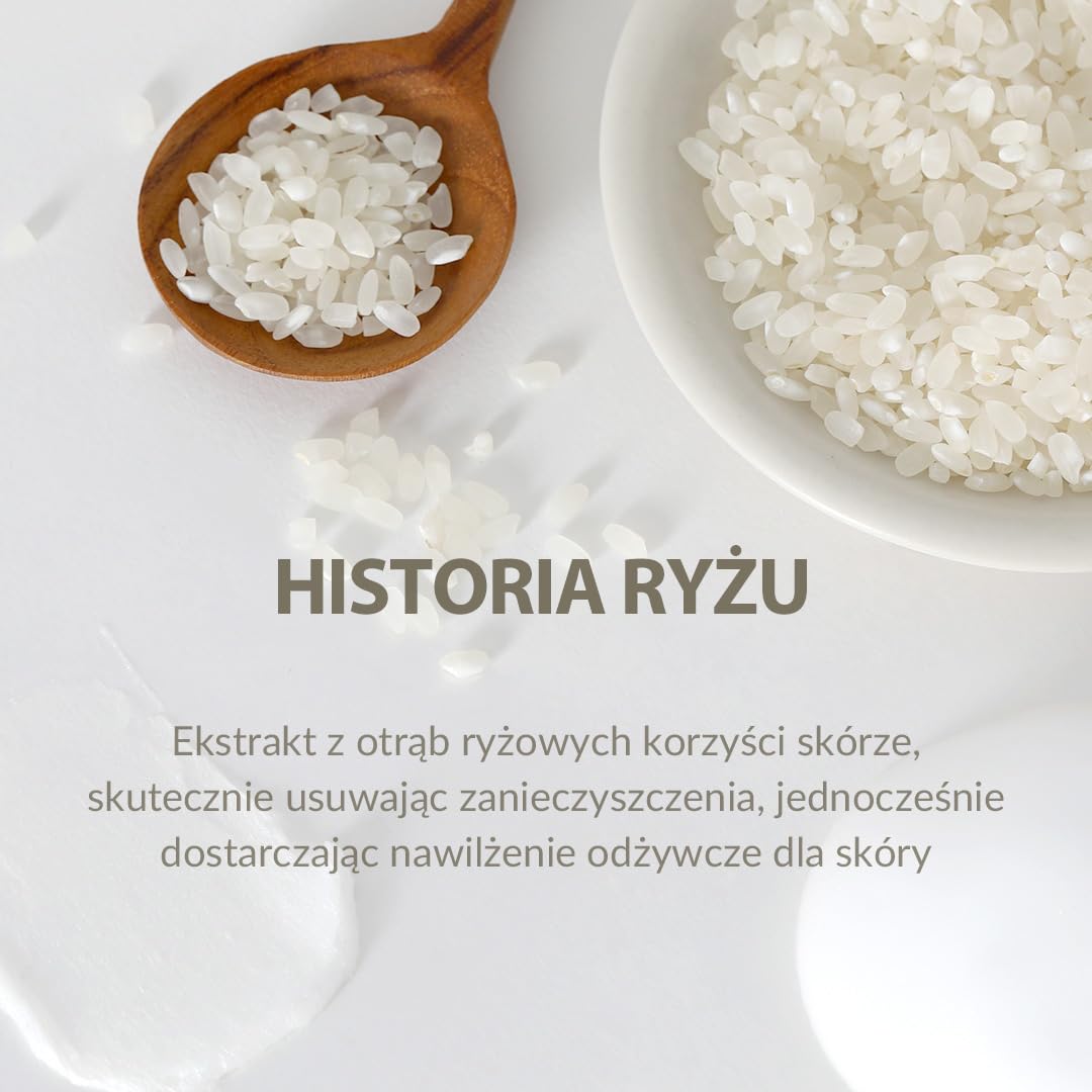 MIZON] RICE REAL CLEANSING FOAM (150 ml), koreańska pielęgnacja skóry – Delikatny złuszczający płyn do mycia twarzy z ekstraktem z ryżu, promienna skóra, oczyszcza pory i wygładza cerę, dla tłustych i