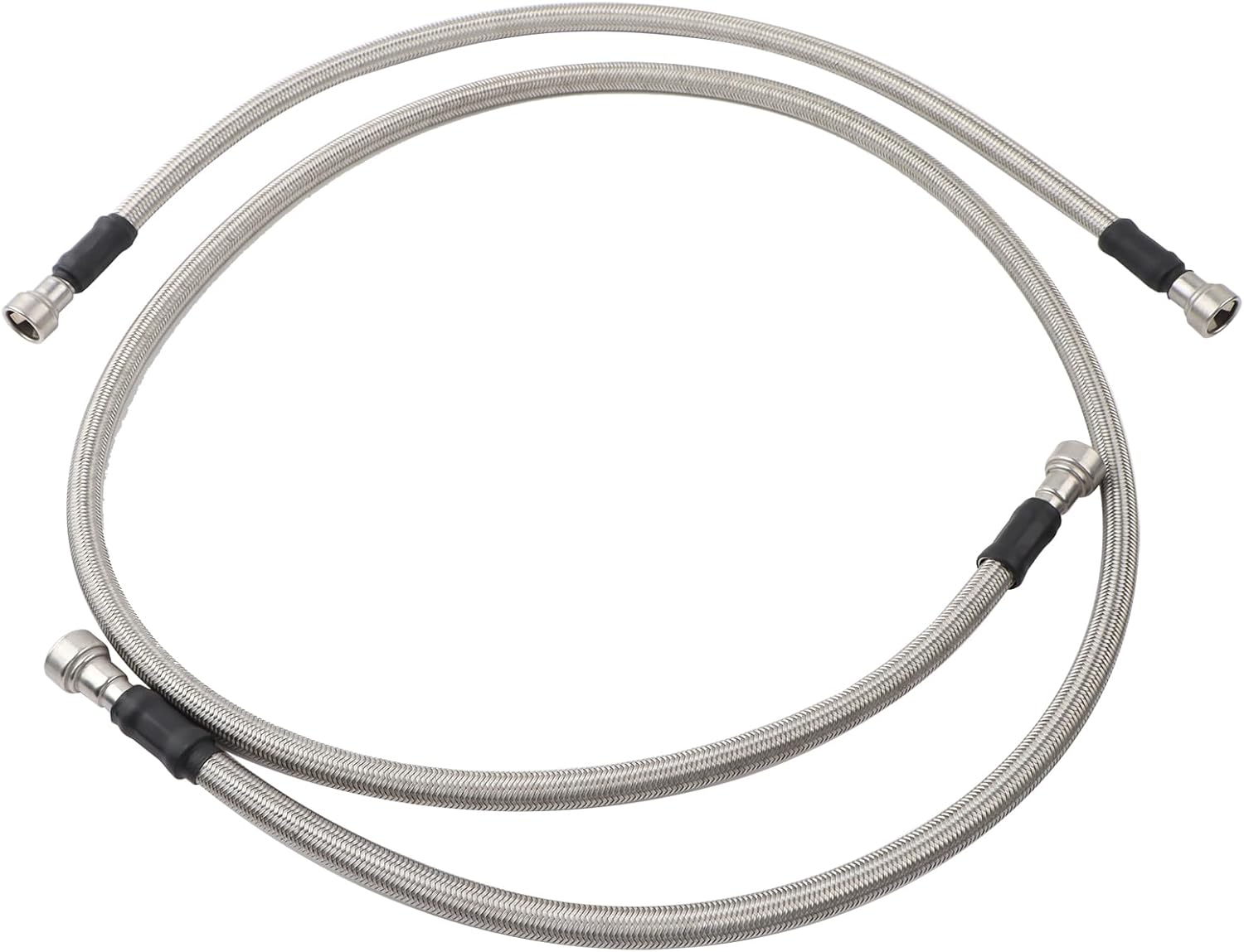 MUCO Stainless Fuel Line kit Fuel Tank Hoses 15167372 15077513 Flexible Braided Lines Stainless Steel for GMC Sierr Chevy Silverado 2500HD 3500HD 6.6L Duramax 2001 2002 2003 2004 2005 06 07 08 09 10