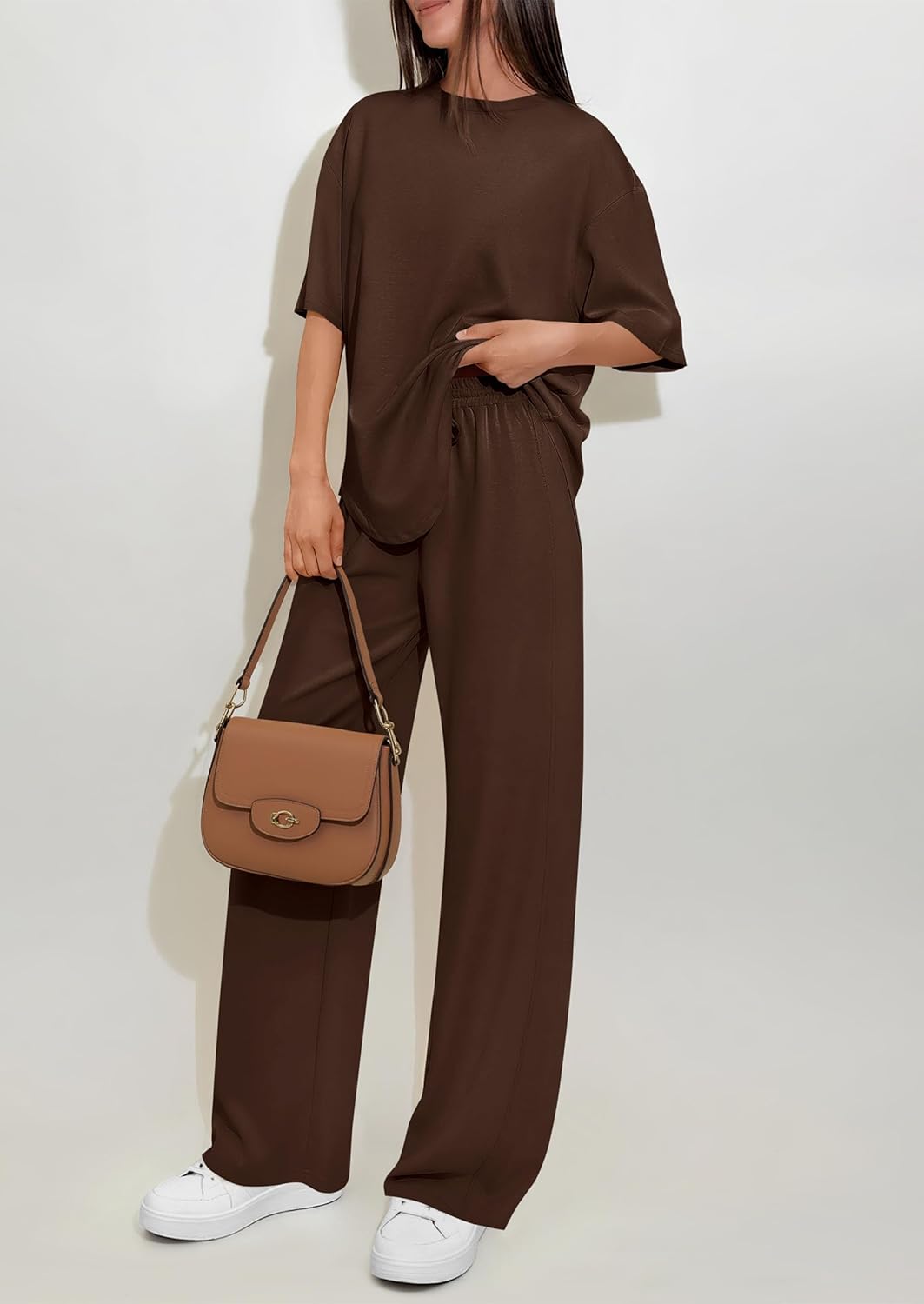 PRETTYGARDEN 2 Piece Lounge Sets for Women Summer 2026 Short Sleeve Matching Airport Travel Outfits Casual Spring Clothes - Image 7