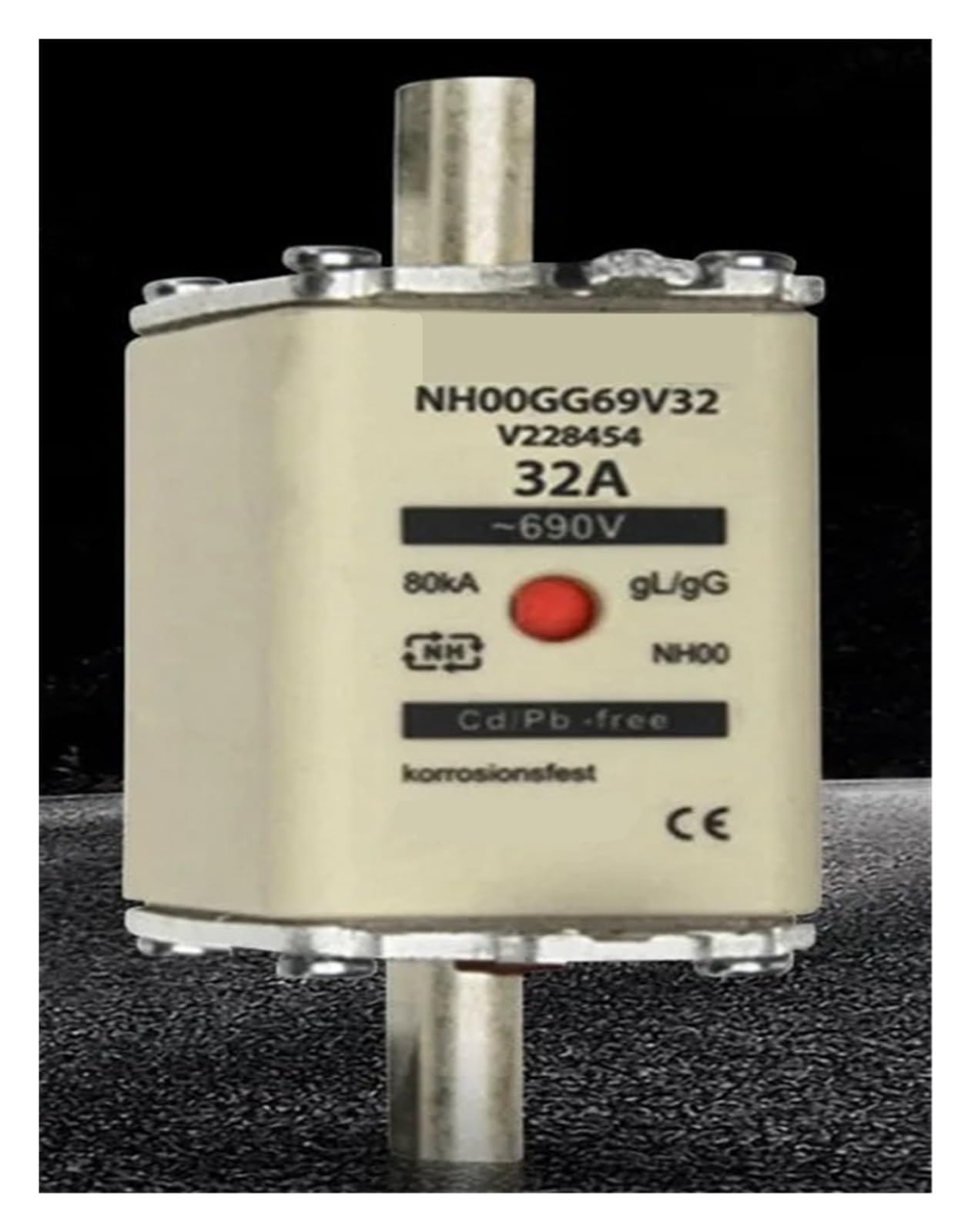 Fusibles NH00GG69V80 gG taille 00 pour protection industrielle 80A 690V