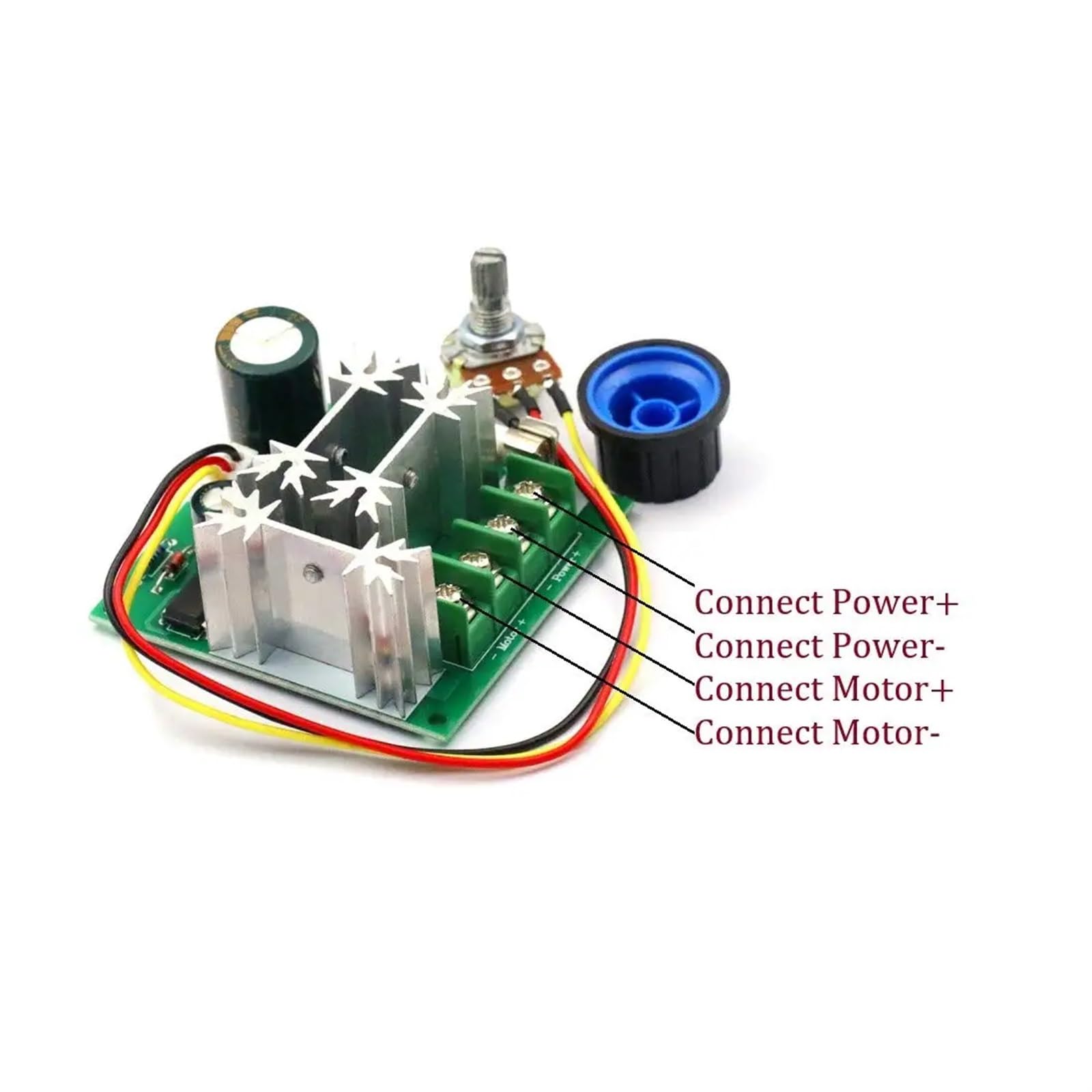 Régulateur de tension 400W 10A, 12V-40V DC, PWM, régulateur de vitesse du moteur, contrôle de la vitesse du ventilateur, variateur, contrôleur de puissance