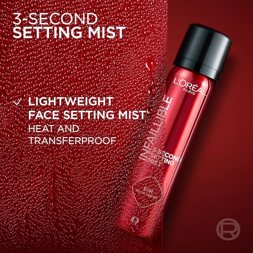 Image of L'Oreal Paris Infallible 3-Second Setting Spray, 36H Long Lasting Makeup (Pack of 3)
