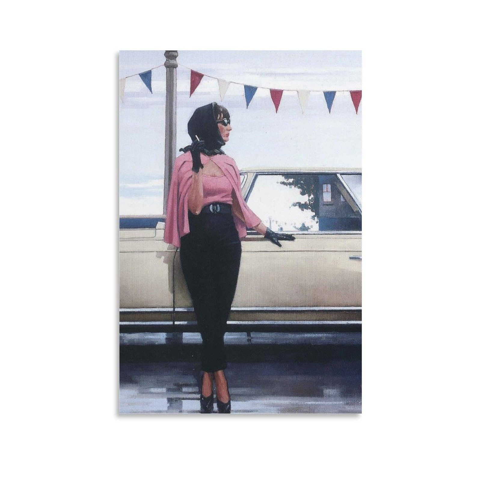 One Fine Summer by jack_vettriano Wall Art Prints Poster (2) Wall Art Picture Painting Poster Canvas Print Posters Artworks Room Decor 20x30inch(50x75cm)