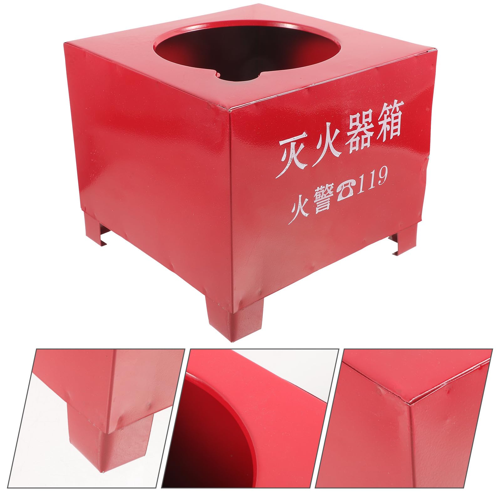 SHINEOFI Soporte de Extintor de Incendios Base de Montaje de Hierro Resistente para Extintores de 2-4 Kg, Soporte para Extintor Hogar, Oficina y Espacios Públicos, Base Estable y Segura