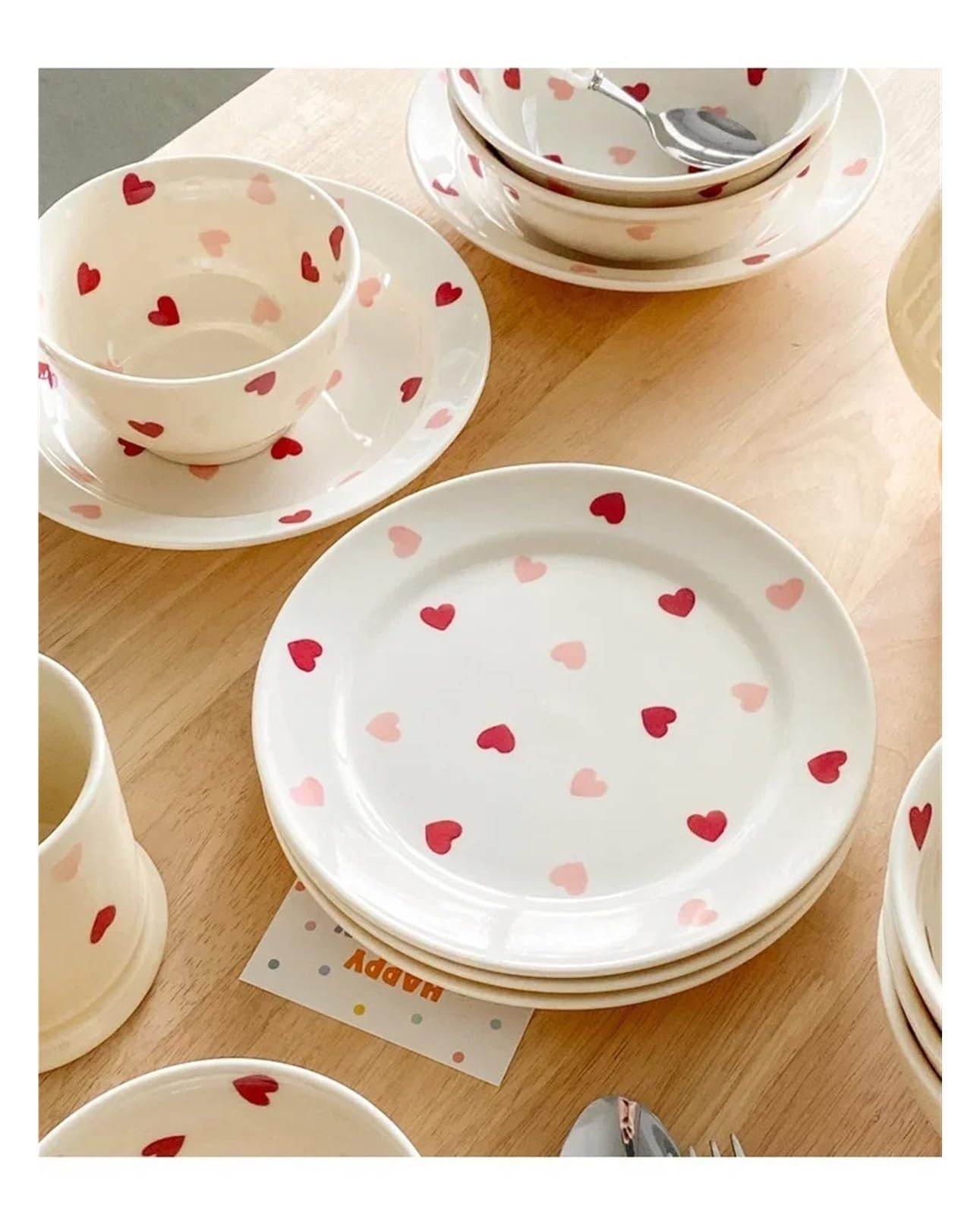 Assiette à dîner en céramique pour la maison (20,3 cm)