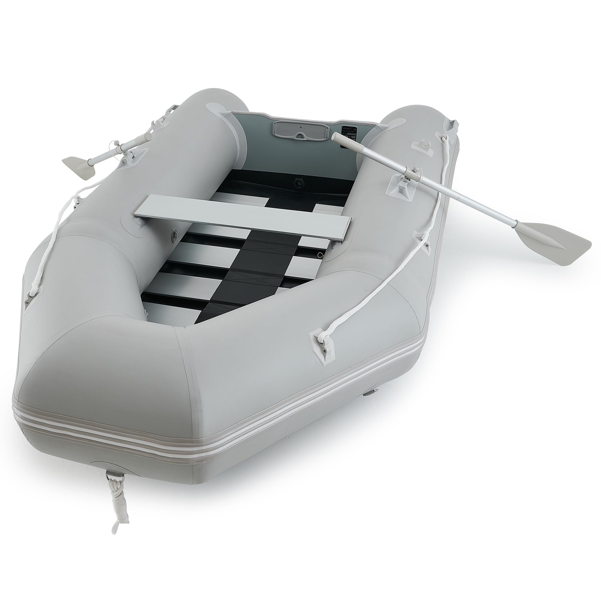 CO-Z 2.3m/3m Gommone Gonfiabile per Adulti Tender Gommone per 2/4 Persone Gommone Fondo in Lega Alluminio per Pesca Nautica Gioco Compatibile con Motore Fuoribordo (Capacità 300 kg /450 kg)