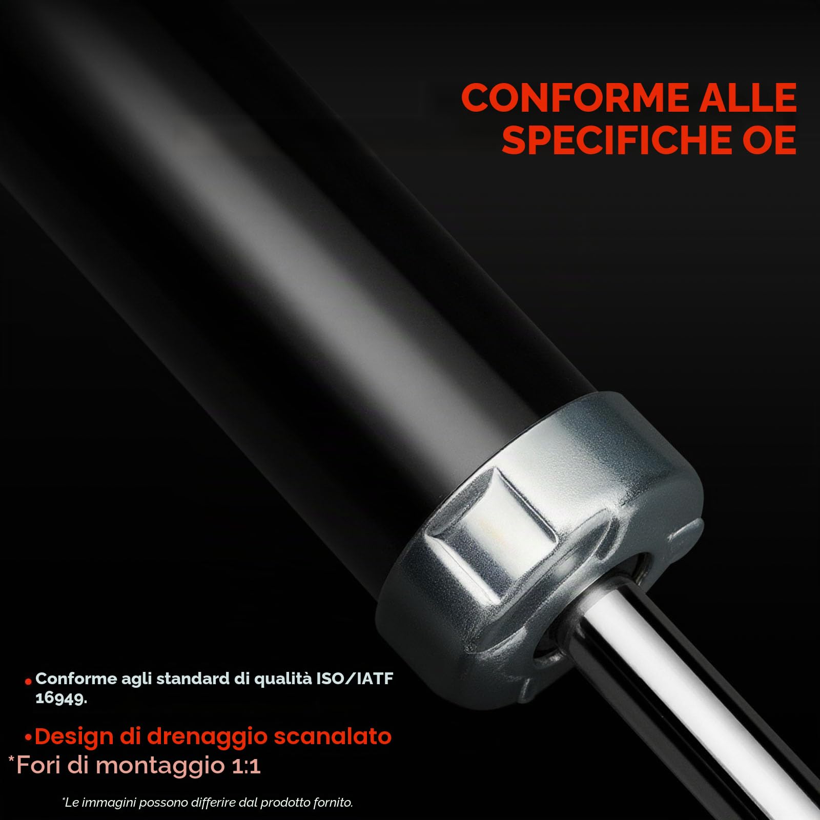 Frankberg 2 ammortizzatori anteriori da 519 mm a pressione di gas 3340173 | Compatibile con: Kadjar HA HL ,Qashqai II SUV J11 J11