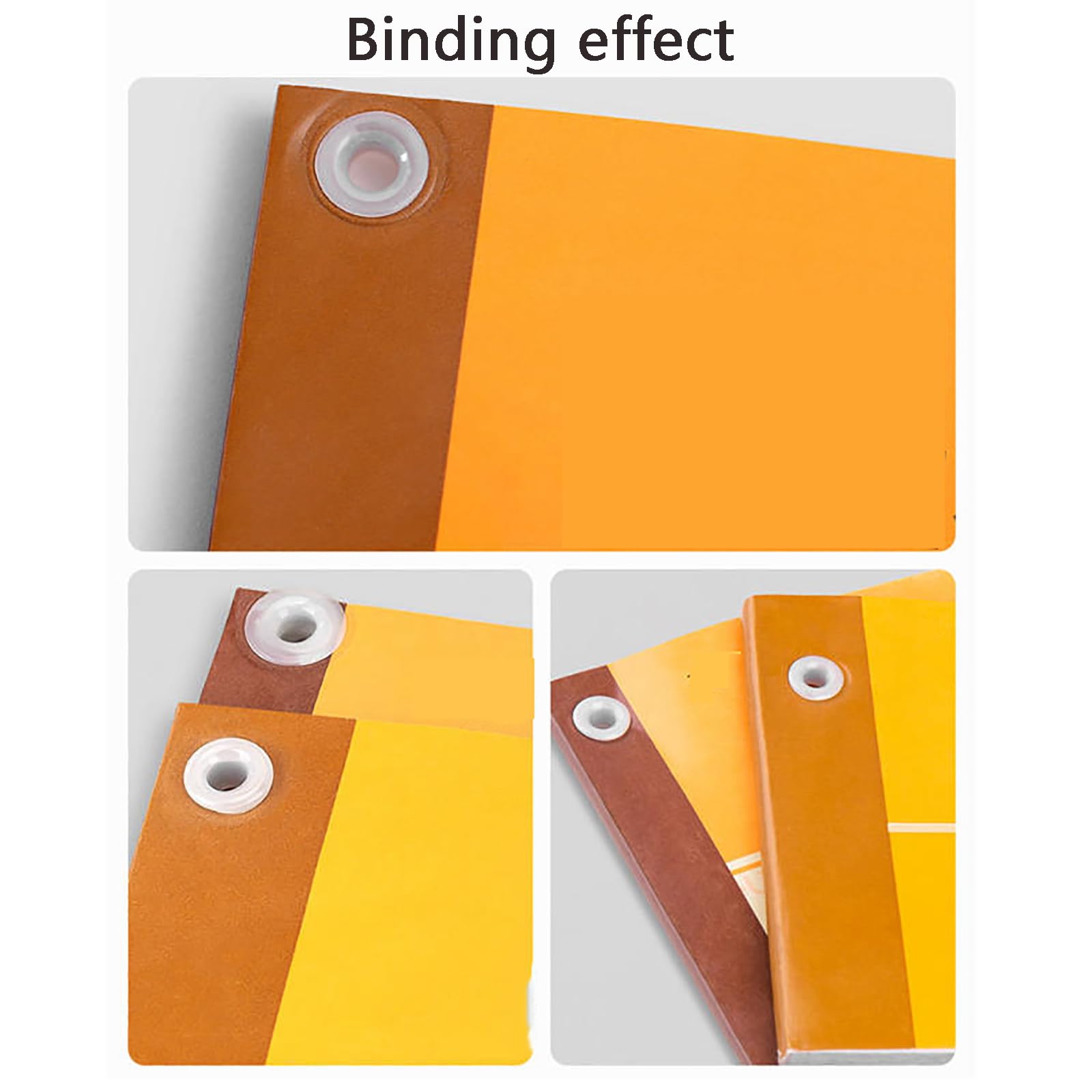 Macchina perforatrice e rilegatrice Manuale, Diametro di Perforazione 5,2 mm, Raccoglitore per buoni contabili con 110 Tubi a Rivetto per Ufficio contabile