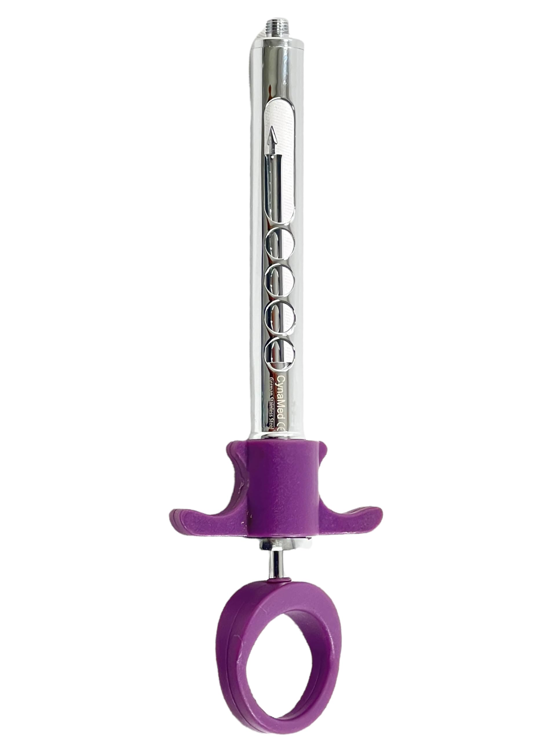 1.8cc Dental Syringe | Carpule Self-Apirating Dental Anesthetic Syringe with Plastic Handle & Arrow Tipped Internal Rod - German Stainless Steel (1.8cc/mL - Purple)