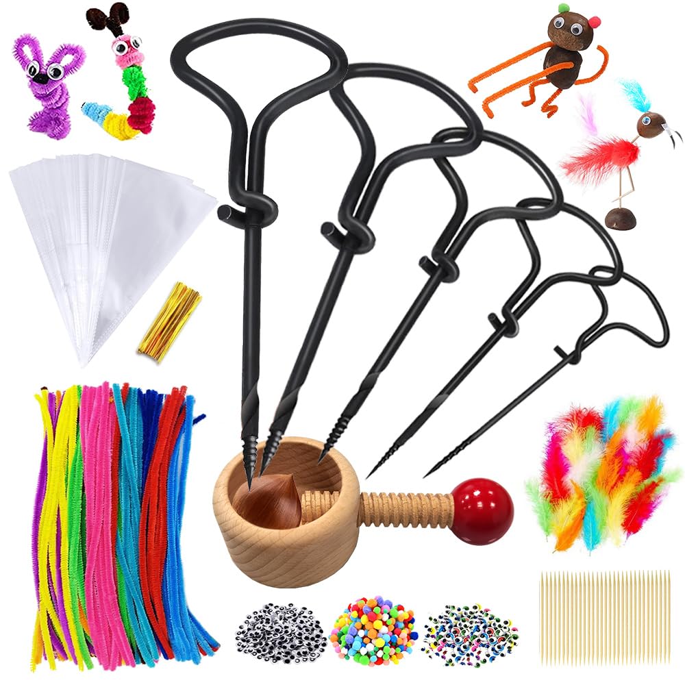 Pratico set di punte per castagno, 1,5 ? 5 mm, per castagne, set fai da