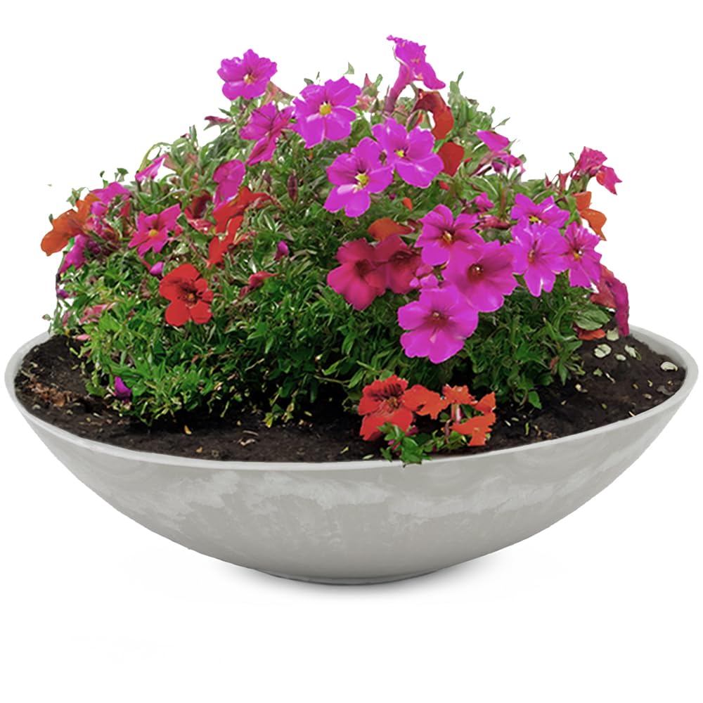 Matches21 Vaso A Pancia In Plastica Marrone | 45x15,5 Cm | Per Giardino, Cimitero, Interni Ed Esterni - 4