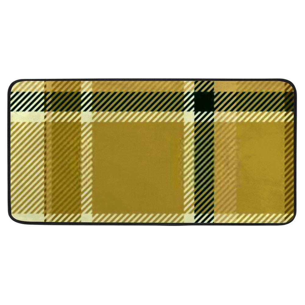 Tapis de cuisine antidérapant rose 100x50 cm lavable pour sol
