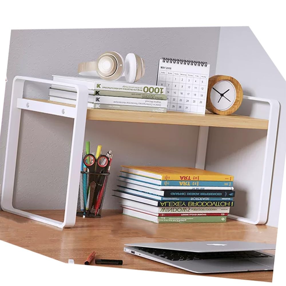 Amazon.com: NILZA Desktop Organizer Shelf Wood Storage Rack 16in