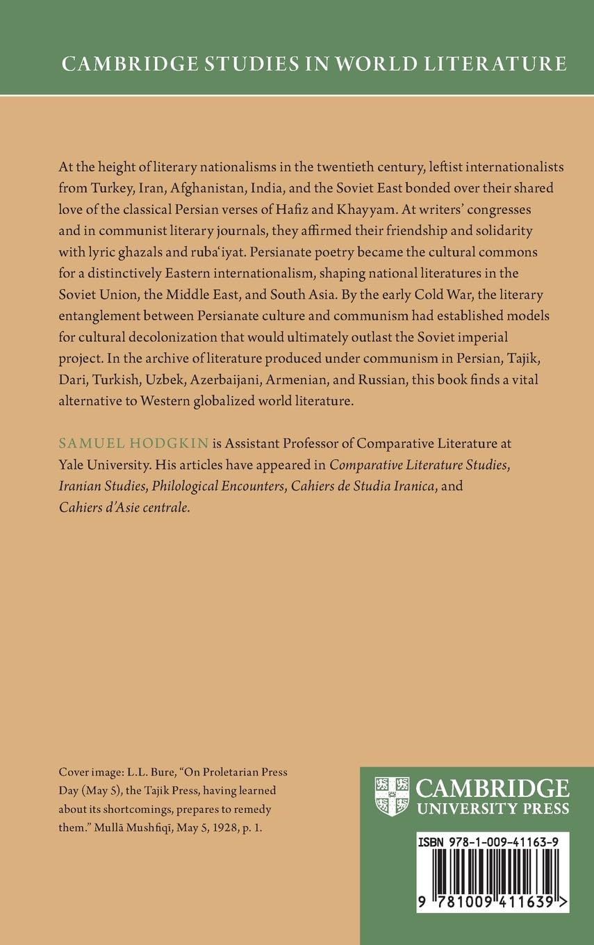 Persianate Verse and the Poetics of Eastern Internationalism (Cambridge Studies in World Literature)