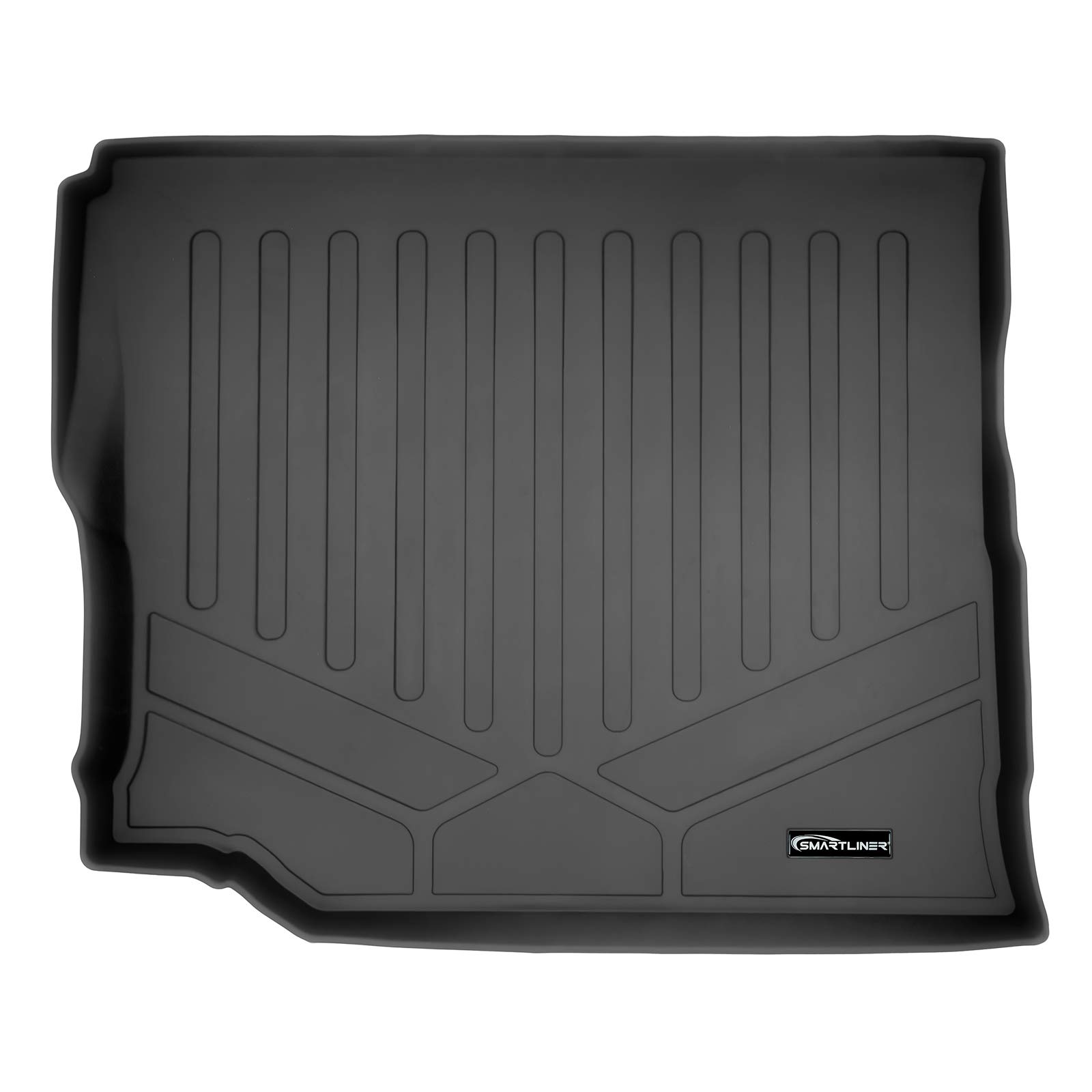 Photo 1 of SMARTLINER Custom Cargo Liner Floor Mat Black for 2018-2020 Jeep Wrangler Unlimited JL with Rear Seat Incline & Subwoofer