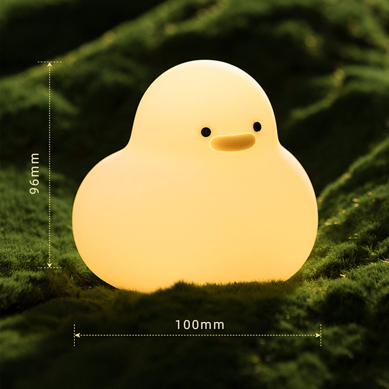 Kaczki Lampka nocna dla dzieci, Śliczne kaczki Silikonowa lampka nocna do pokoju dziecięcego, Akumulator Przedszkole Baby Night Light Touch Light Ozdoba na biurko Prezenty dla dzieci Chłopcy Dziewczęt