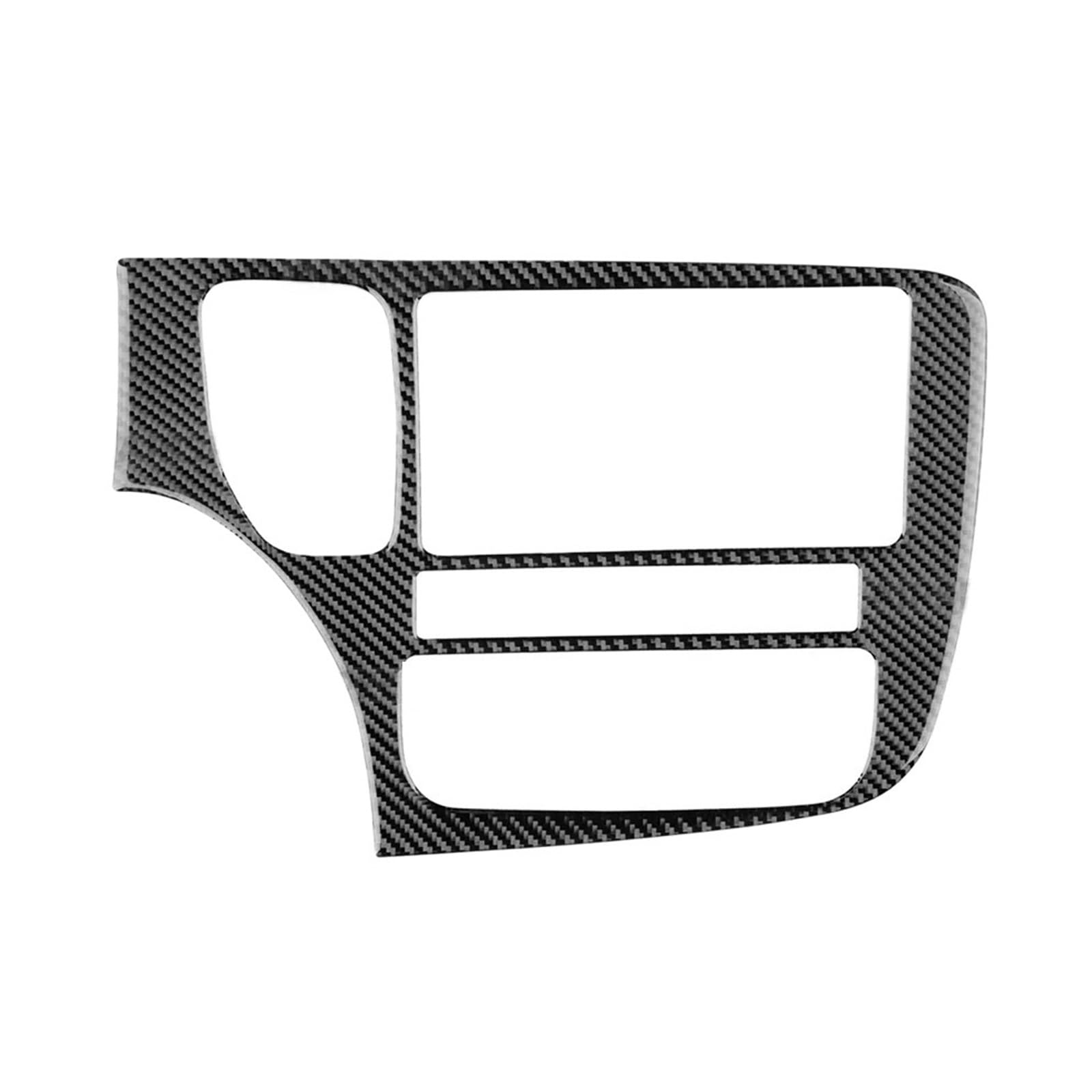 VNHLOTVJL Real Soft Carbon Fiber Center Console Panel Trim Sticker Compatible for Mitsubishi Outlander 2017-2021 LHD RHD Car Interior Accessories(LHD Black Carbon)