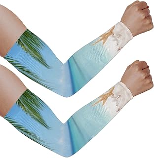Mangas de braço com proteção solar UV para homens e mulheres, mangas de praia para água protegem os braços esportivos, mangas de braço com proteção solar para proteção UV, Praia