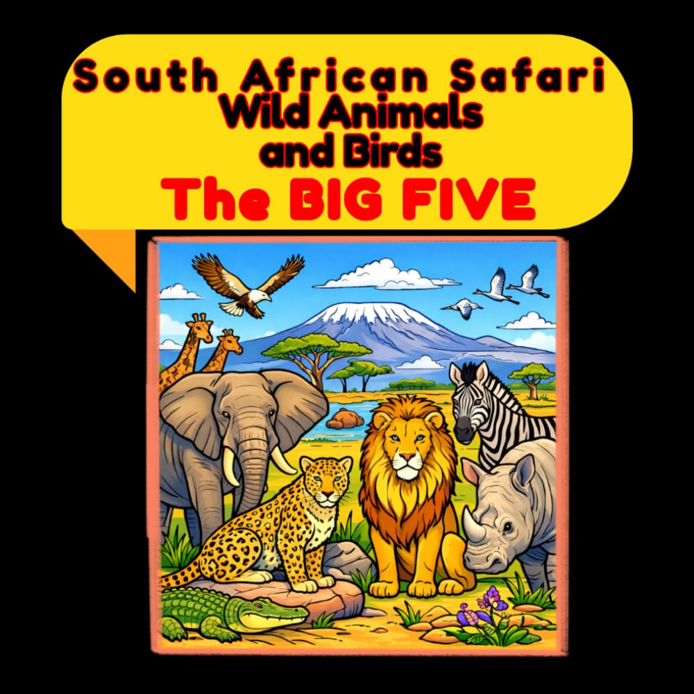 South African Safari Wild Animals and Birds: The Big Five