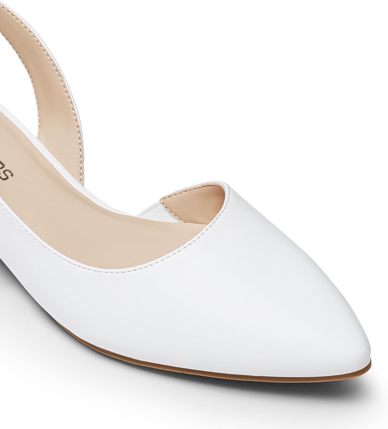 DREAM PAIRS Womens Slingback Kitten Low Block Heels Closed Pointed Toe Ankle Strap Elegant Dressy Pumps Wedding Party Dress Shoes for Women - Image 4