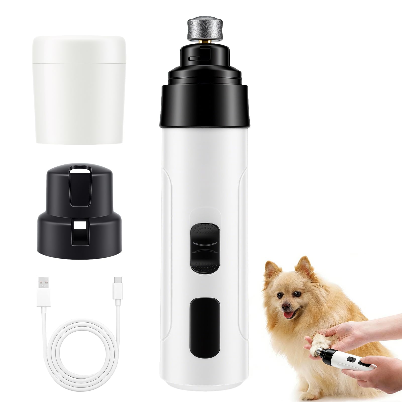 Lime à ongles chien électrique réglable pour éviter les coupures douloureuses