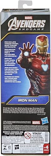 Miniatura 4 de Avengers Marvel Titan Hero Series Figura de acción coleccionable de Iron Man de 12 pulgadas, juguete para edades de 4 años en adelante