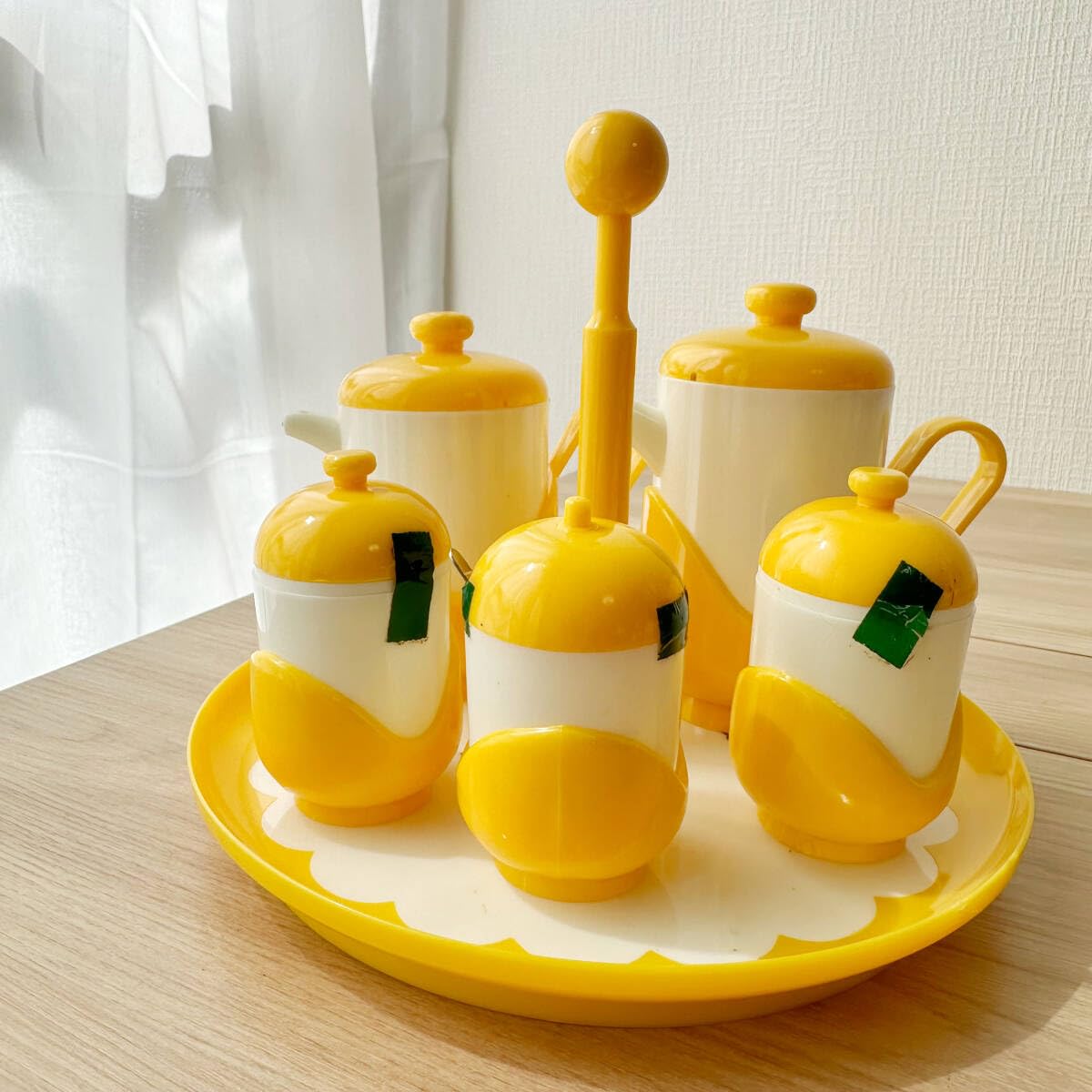 Amazon.co.jp: E134 レトロポップ カスターセット 6点セット 調味料入 