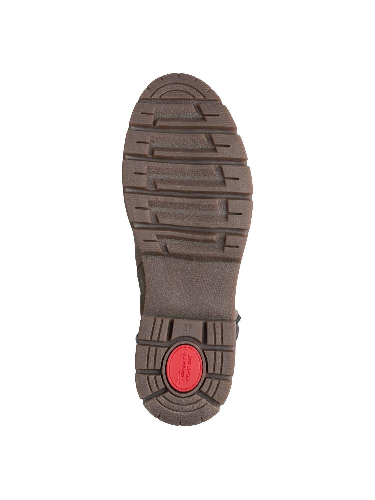 Tamaris Kobiety Tamaris Comfort Lace Boot FlatBut do środka łydki
