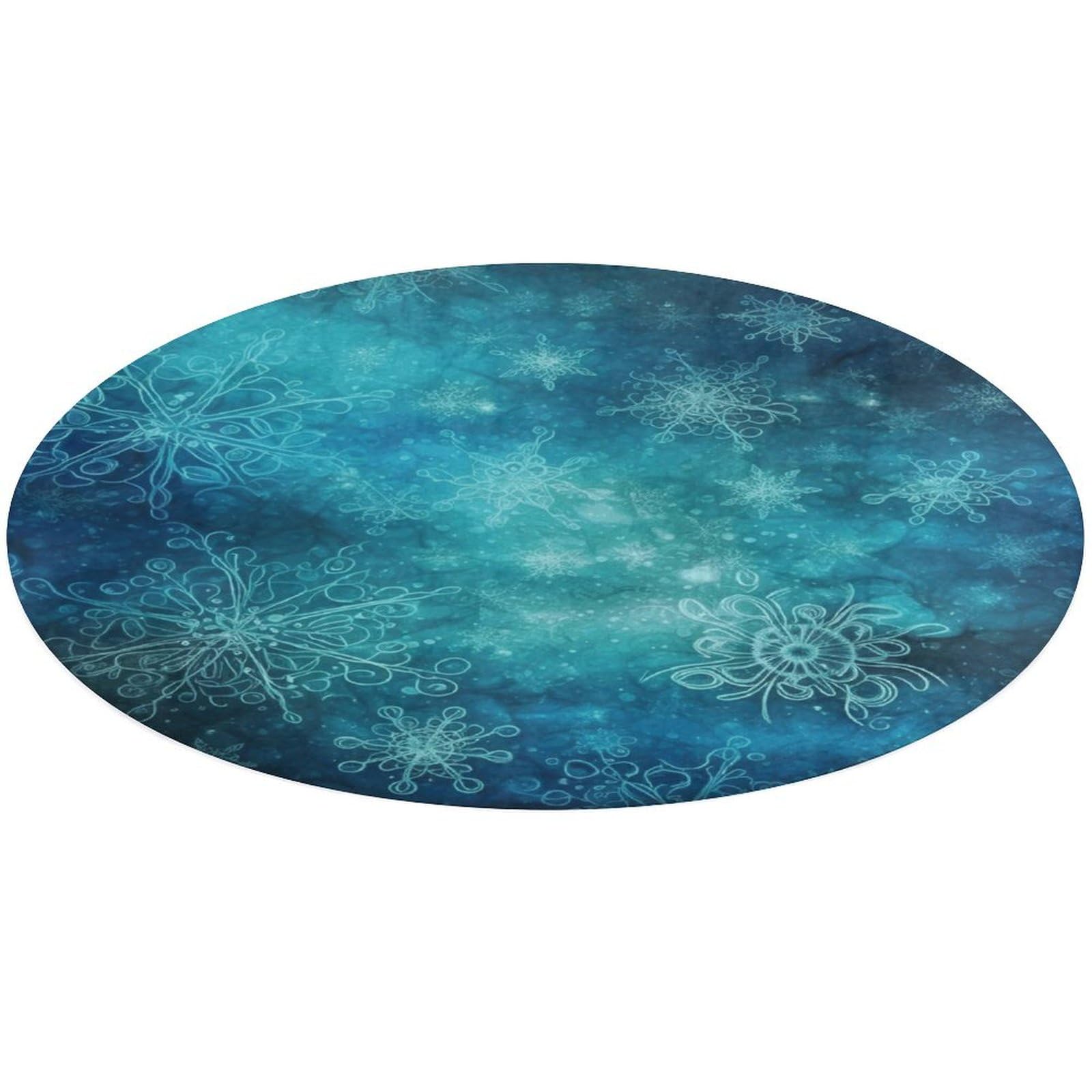 Alfombra de baño y cocina con copos de nieve para decorar salones pequeños