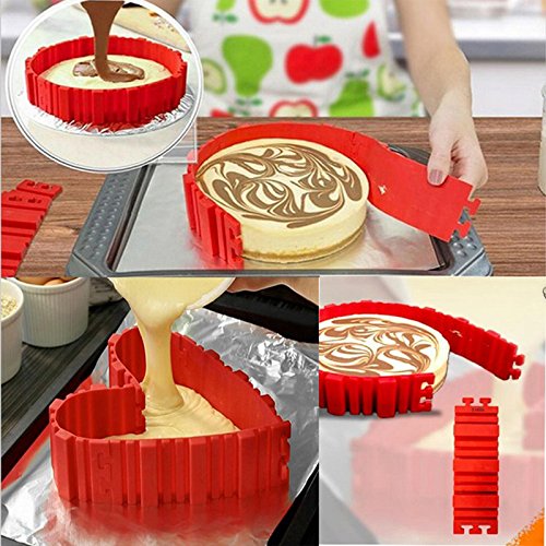 4x Silicone Cake Mold Magic Bake Snakes Create Chape Nonstick Tray Baking Mould