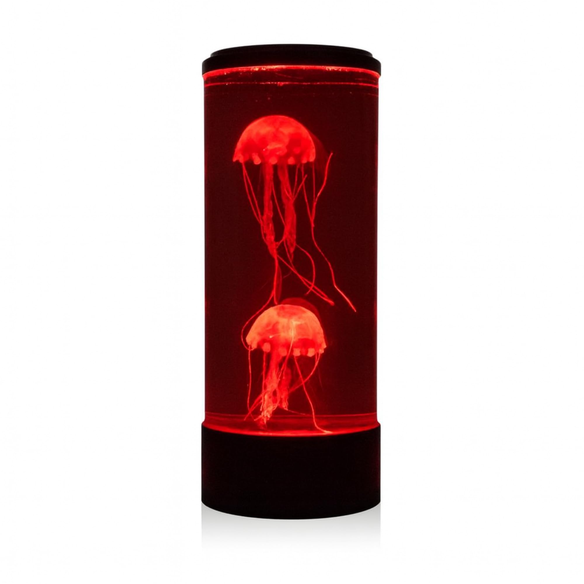 Playlearn 39cm LED Jellyfish Light Lamp - Floating Jellyfish Lava Lamp Aquarium with USB Power, Auto-Off & Quiet Motor - Calming Sensory Mood Décor for Home