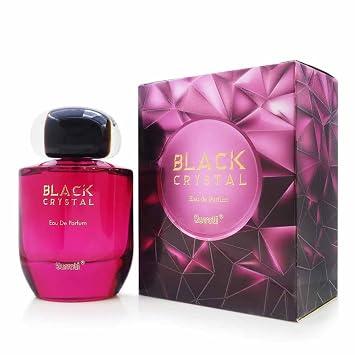 Surrati Black Crystal Arabian Perfumes For Women - Eau de Parfum Spray 100ML 3.4 OZ, Exotic Womens Perfume With Vanilla, Blasamic & Oriental Notes - Long Lasting Perfume For All Day Freshness