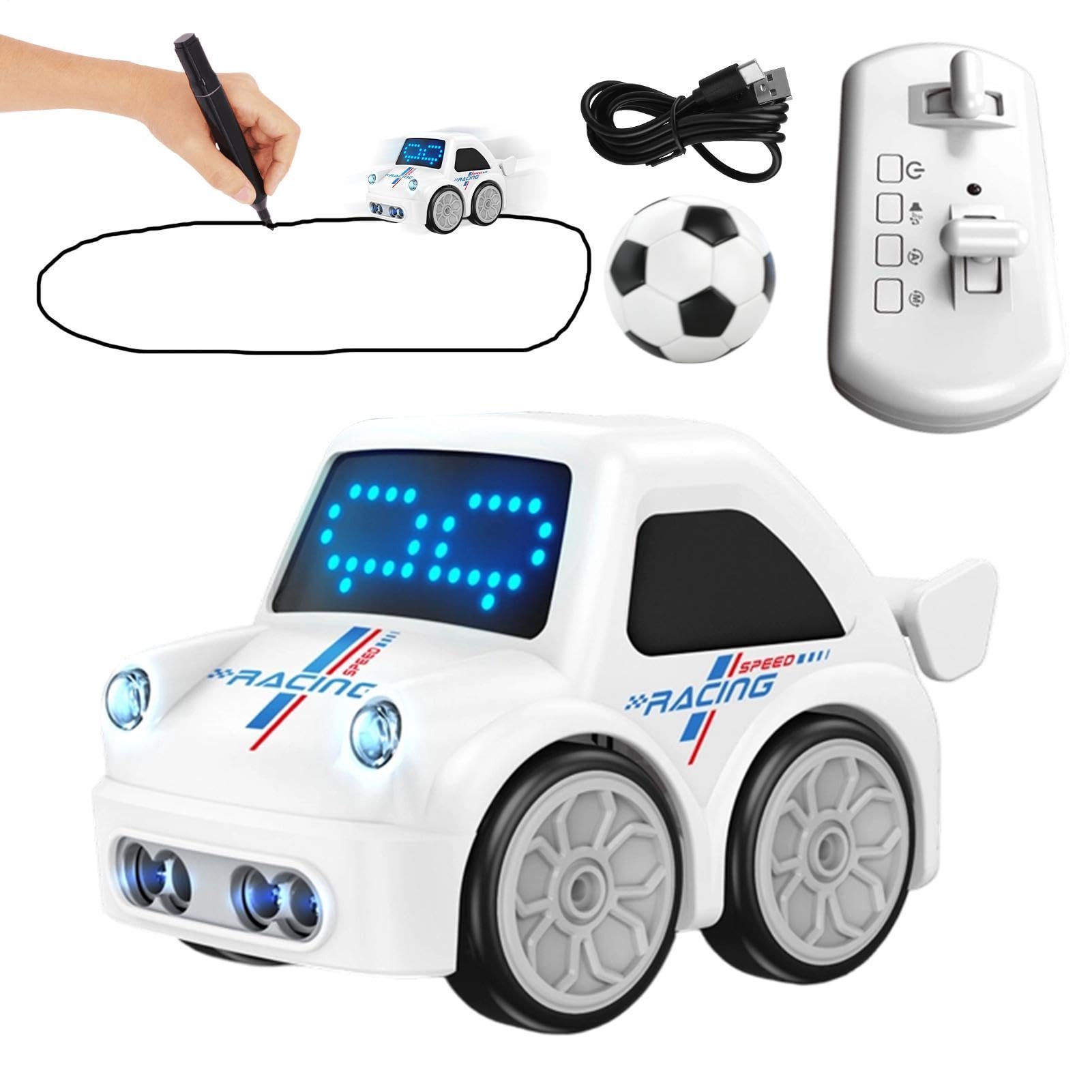 Macchinine Radiocomandate per Bambini Camion Robot Giocattolo Interattivo | Auto Telecomandata con Modalità di Segui e Intelligente per Bambini e Bambine Compleanno all'Aperto Casa
