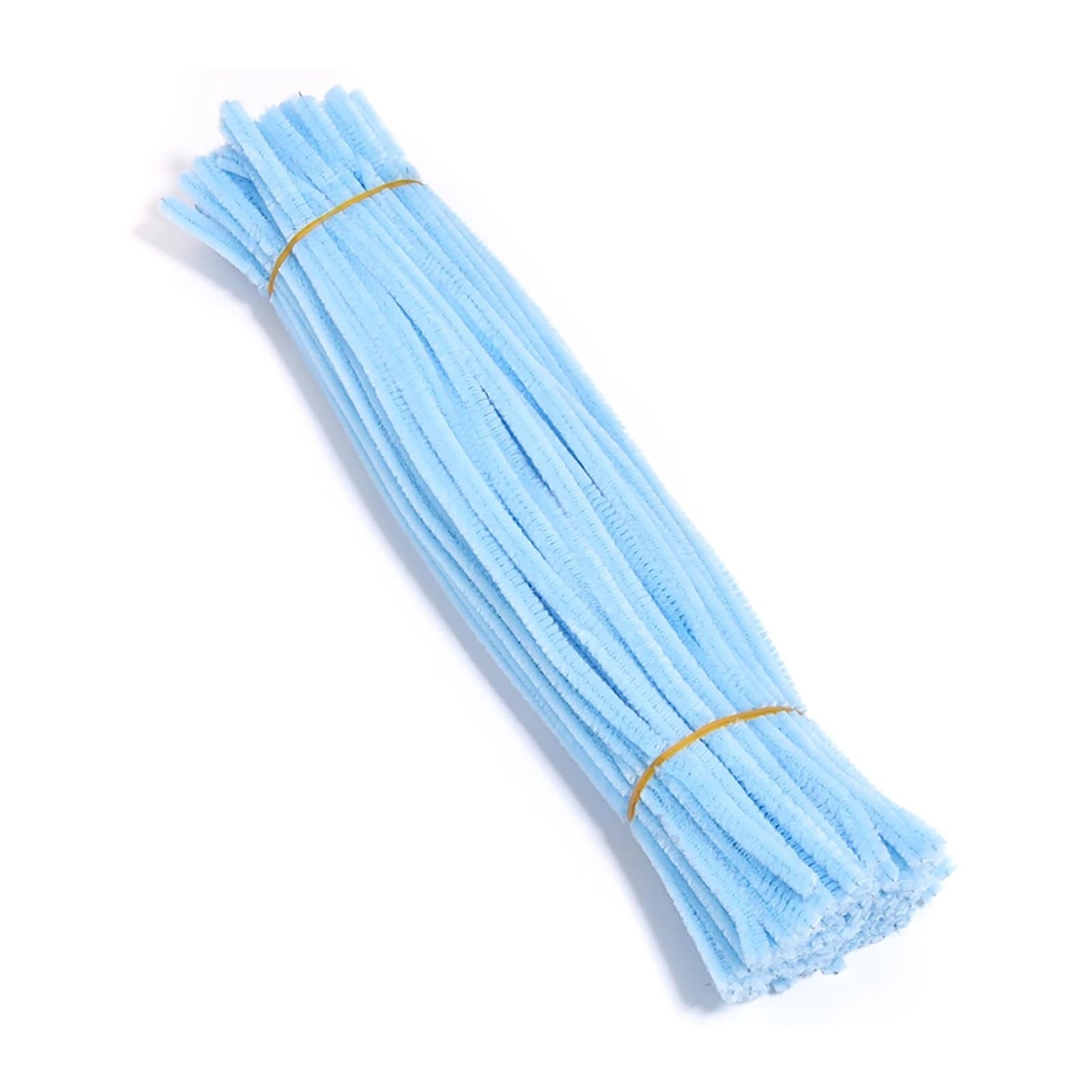 TGDGFKIAS Cure-pipes pour loisirs créatifs, Cure-pipes tiges chenille 30 cm paquet de 100 fournitures d'artisanat multicolores(Light Blue)