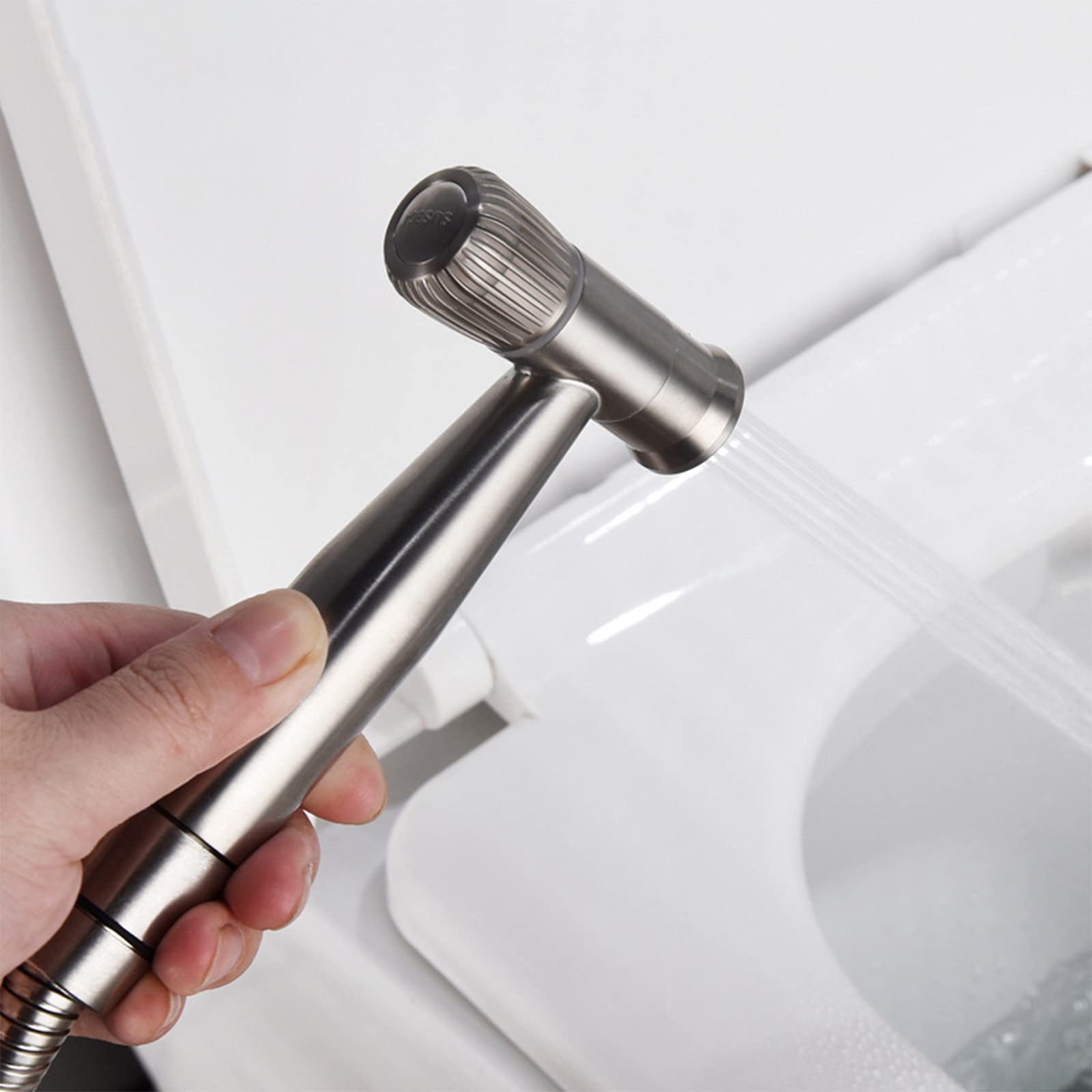 Opryskiwacz bidetowy do toalety, ręczny bidet toaletowy ze stali nierdzewnej z wężem ściennym do kąpieli dla zwierząt, kobieca higiena osobista