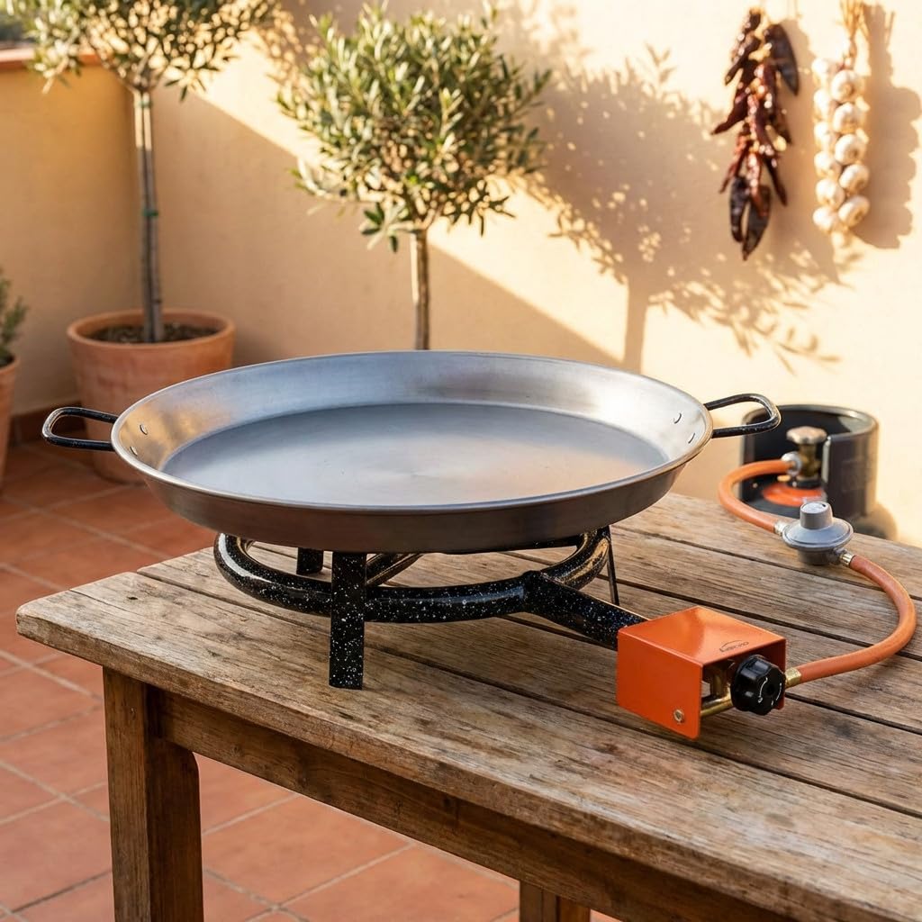 Suinga Fornello Paellero Gas Butano 30 cm, 1 bruciatore per paelle 36-46 cm