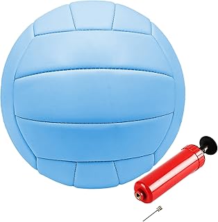 ABAJI Voleibol tamaño oficial PVC más grueso color puro con bomba impermeable diseño anti-explosión práctica de entrenamiento interior al aire libre playa piscina jugar