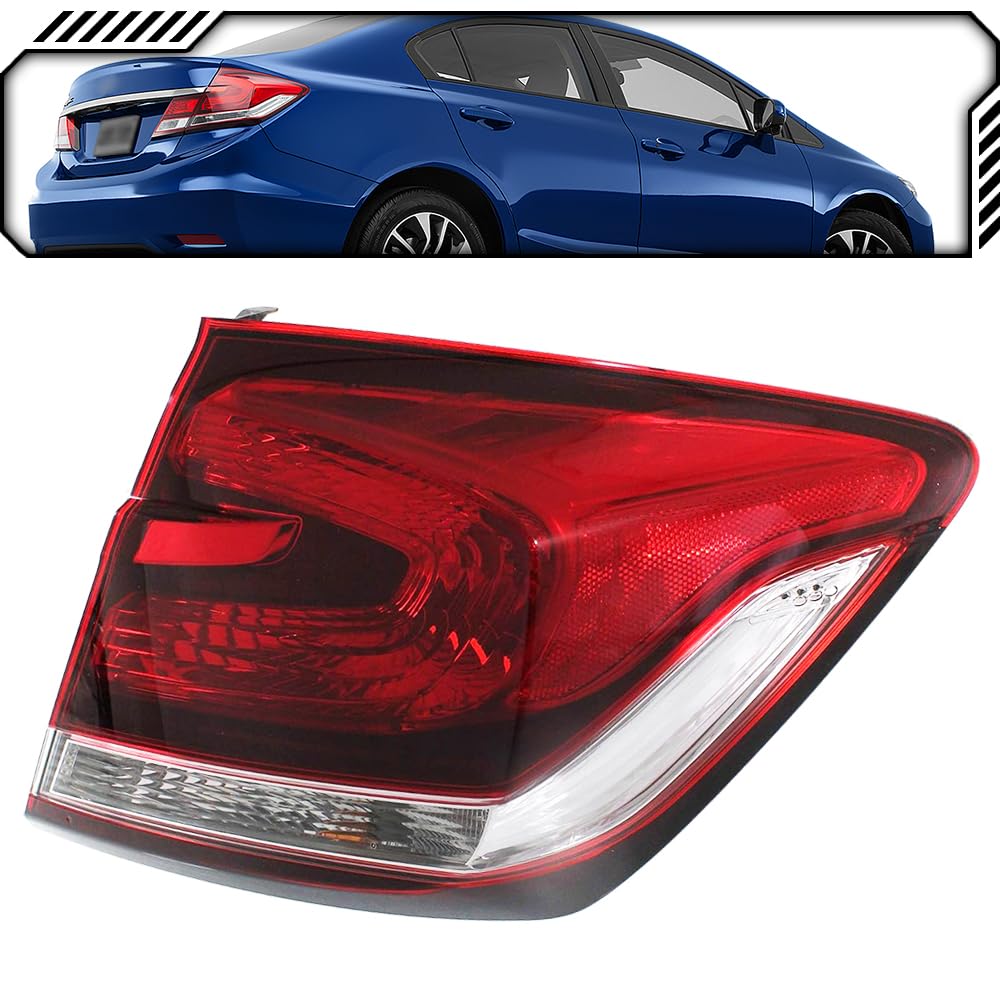 Honda Civic Sedan 2014 Luz Trasera Lado Izquierdo Chofer Compatible Con