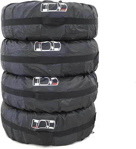 Miniatura 6 de FLR Cubierta de neumático de 31 pulgadas de diámetro, plegables, con 4 fundas de protección de fieltro de rueda, bolsas de almacenamiento de