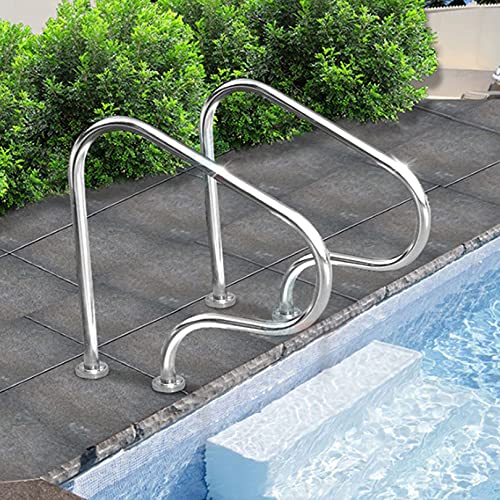 Barandilla plateada para piscina 31.5 x 31.5 pulgadas