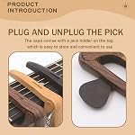 Quick Change Guitar Capo, Guitar Nylon Capo with 6 Guitar Picks, Capo Guitar Clamp Key for Acoustic and Classic Electric Guitar Parts Accessories